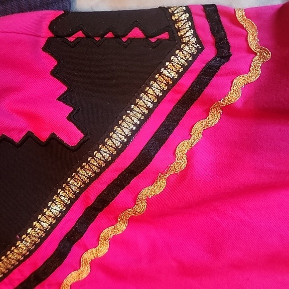 Wrangler Painted Desert Vibrant Pink Western Style Shirt, Size Medium. - Picture 5 of 6